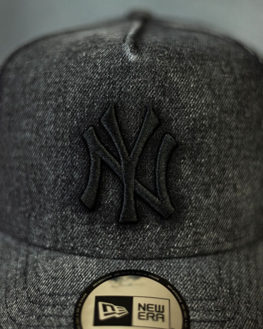 Кепка New Era Curved Brim 9FORTY E Frame Denim One size Black (60771822) 7511129 фото