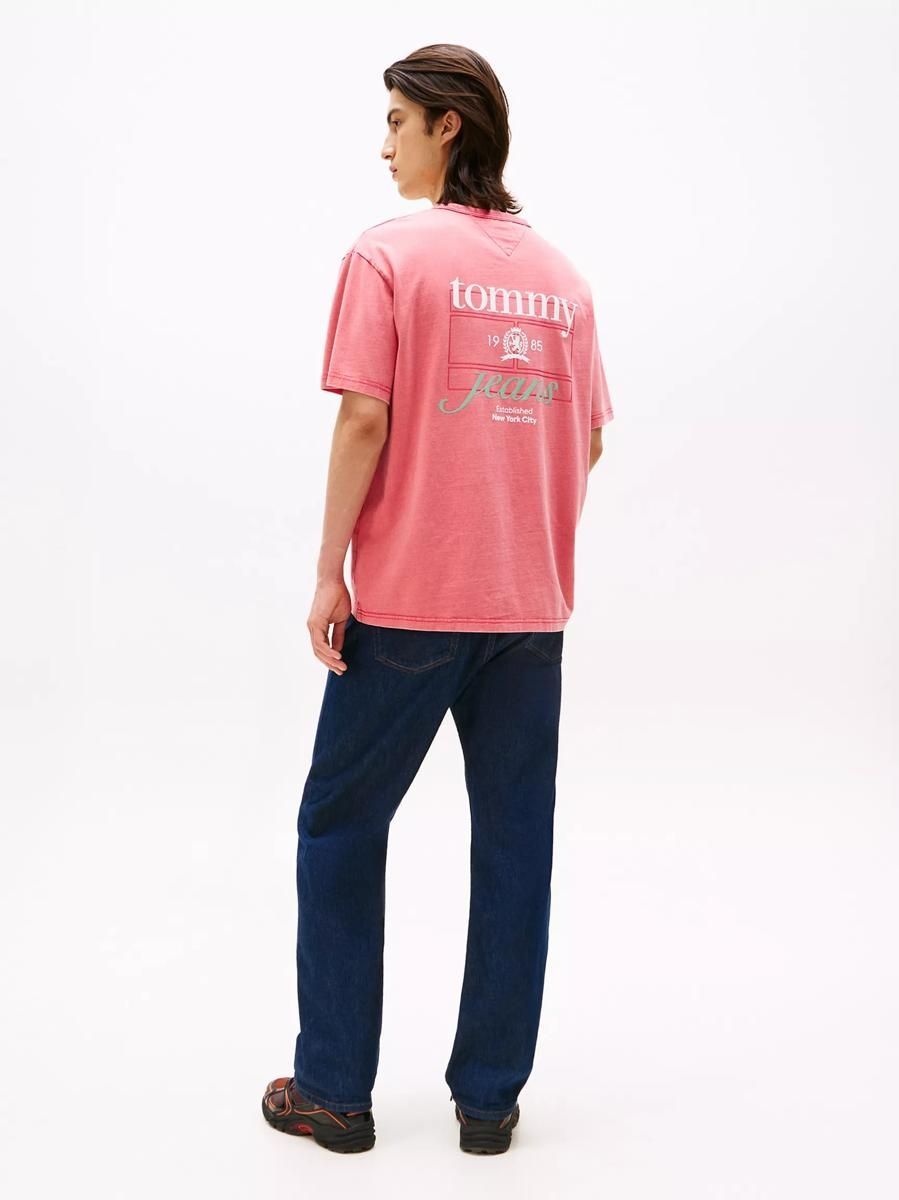 Футболка чоловіча Tommy Hilfiger Tommy Jeans Heritage Crest M Pink (DM21986-XI5) 7079198 фото
