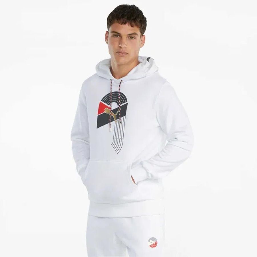 Чоловічий світшот Puma GRAPHIC French Terry L White 531577_02 1684410 фото