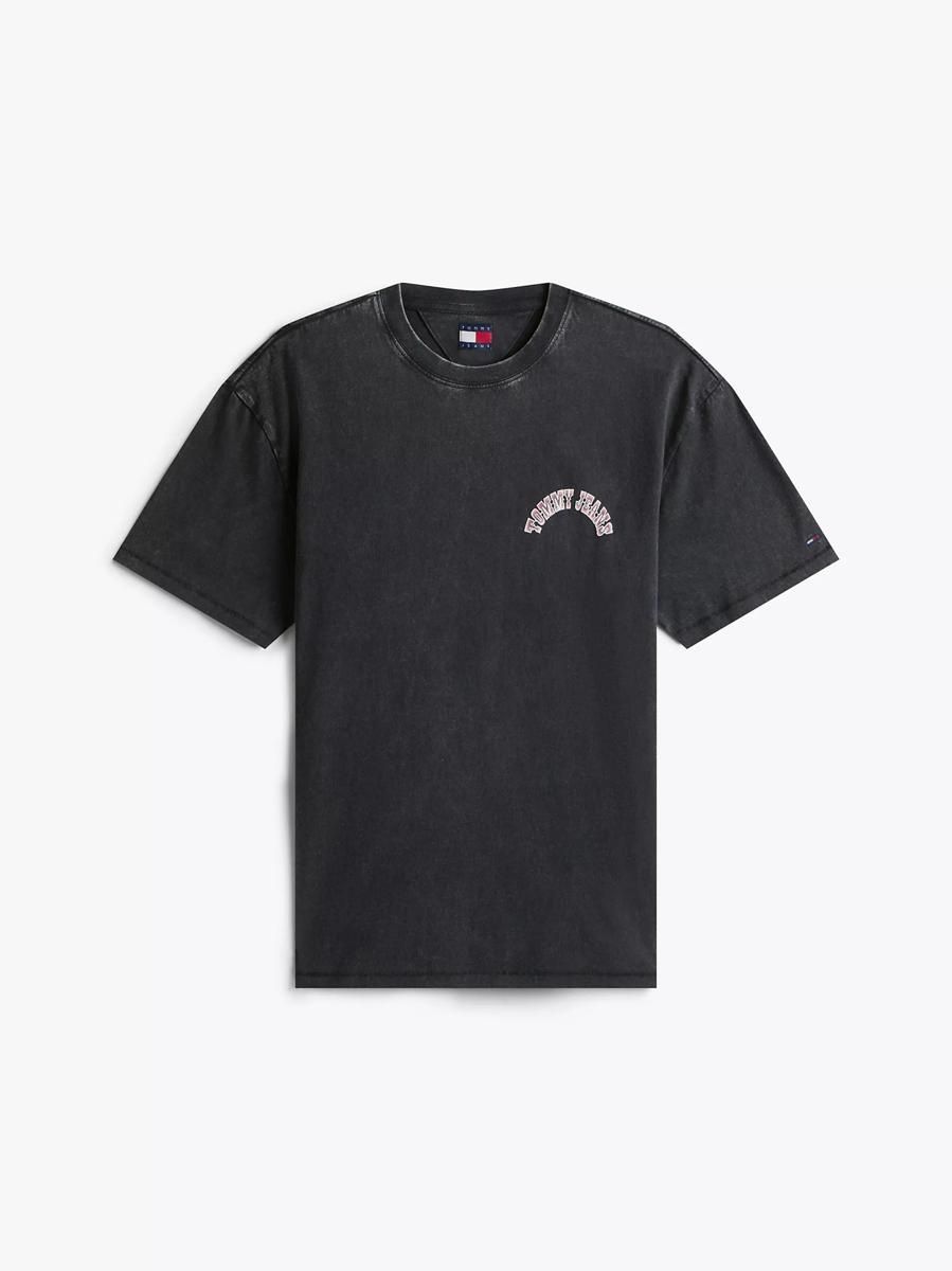 Футболка чоловіча Tommy Hilfiger Tommy Jeans Garment-Dyed Slub M Black (DM22060-BDS) 7079226 фото