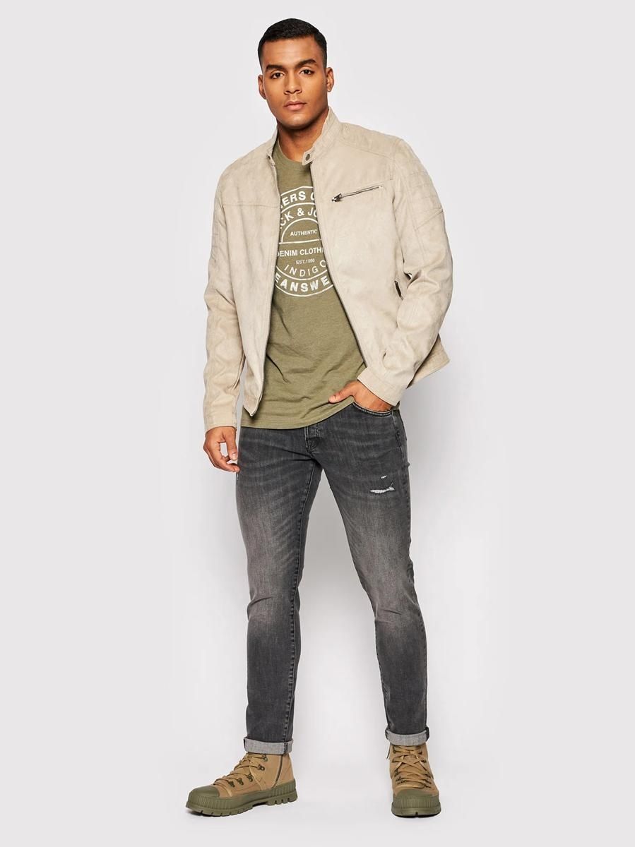 Чоловіча куртка Jack & Jones Rocky Suede Jacket (12147218) &mdash; Бежева 5770586 фото
