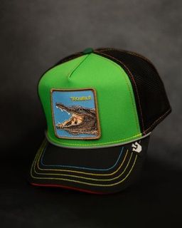 Кепка Goorin Bros Animal Farm Crocodile Trouble Limited Collection One size Green and Black (101-1183)) 5057035 фото