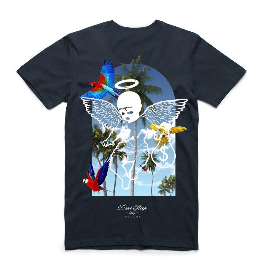 Футболка чоловіча Hastamuerte Paradise Parrot QS M Blue (HM10501) 4651297 фото