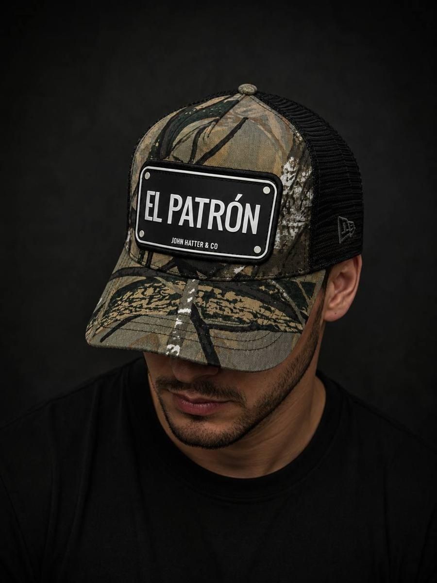 John Hatter & Co EL PATRON CAMO/BLACK - Rubber Cap One size (R-1178-U00) 8958338 фото
