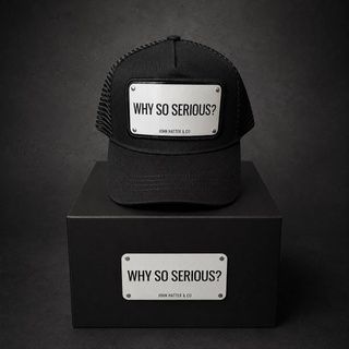 John Hatter & Co Why so Serious? Black - Aluminium Cap One size (1-1009-U0) 8958357 фото