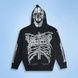 Худі Худи Hastamuerte T2 Skull Zip Hoodie L Black (101-8888) 6857250 фото 1