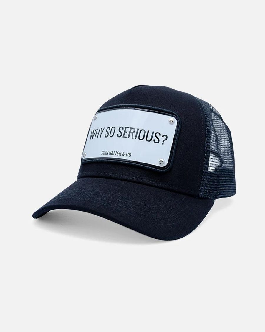 John Hatter & Co Why so Serious? Black - Aluminium Cap One size (1-1009-U0) 8958357 фото