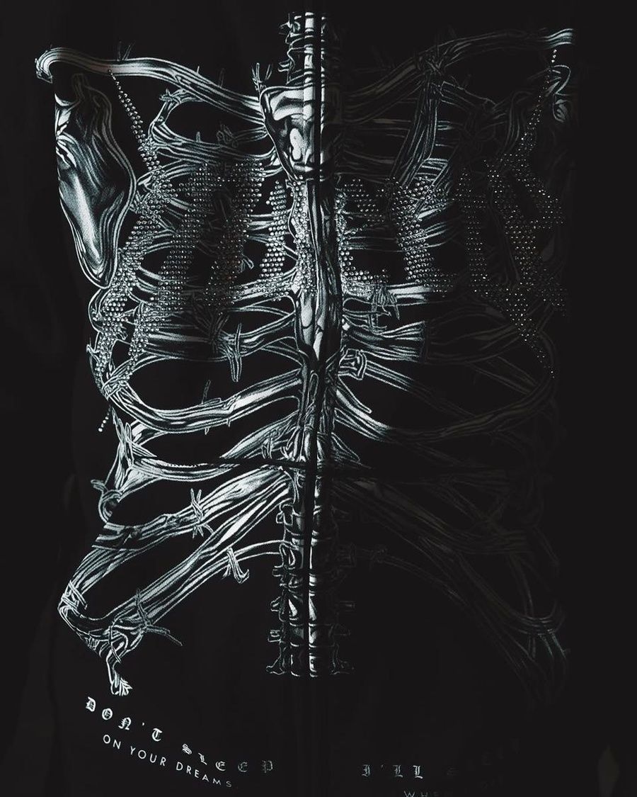 Худі Худи Hastamuerte T2 Skull Zip Hoodie L Black (101-8888) 6857250 фото
