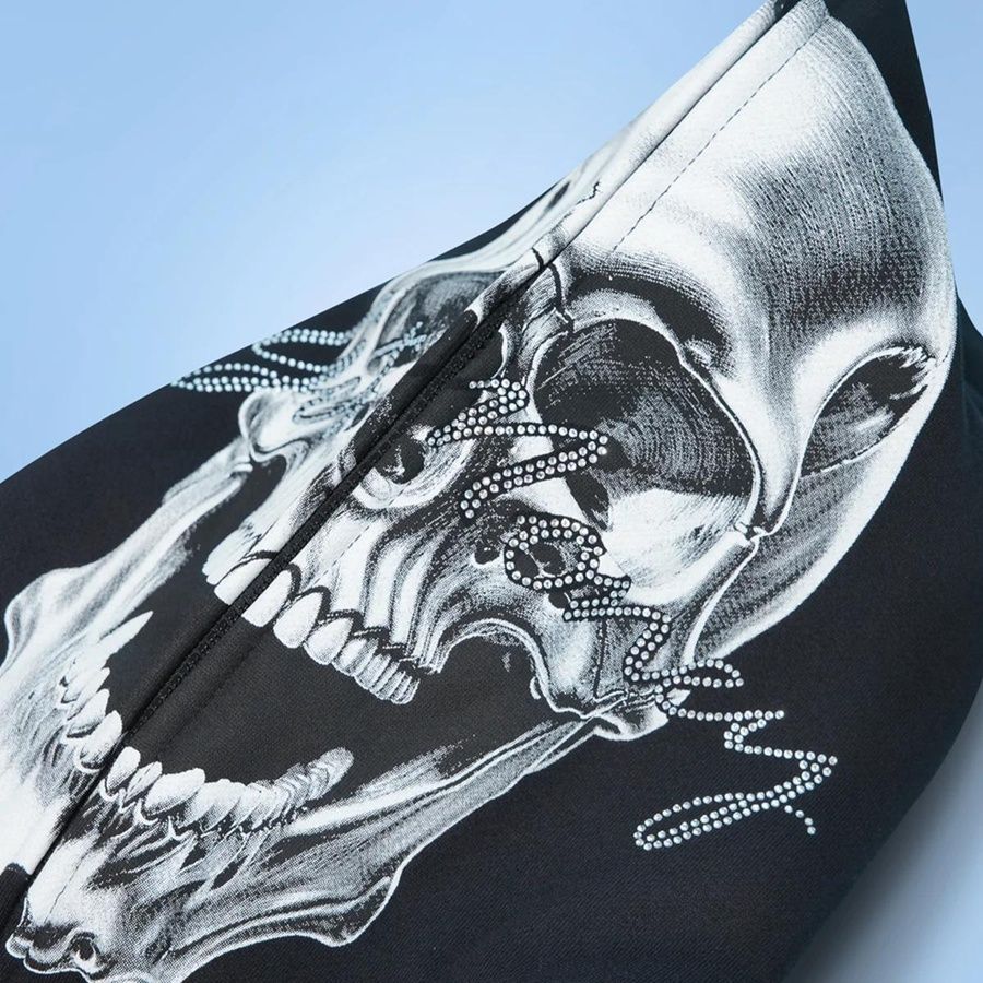 Худі Худи Hastamuerte T2 Skull Zip Hoodie L Black (101-8888) 6857250 фото