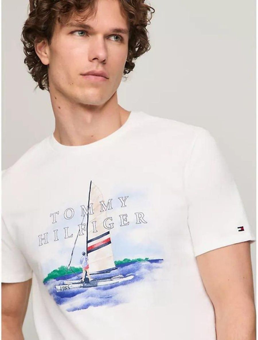 Футболка чоловіча Tommy Hilfiger Voyage Graphic L White (78J5295) 3101510 фото