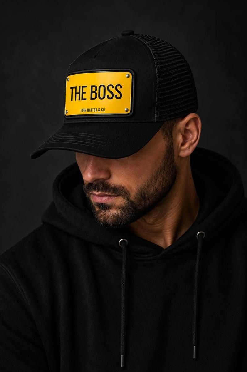John Hatter & Co THE BOSS Black - Aluminium Cap One size (1-1094-U00) 8958364 фото